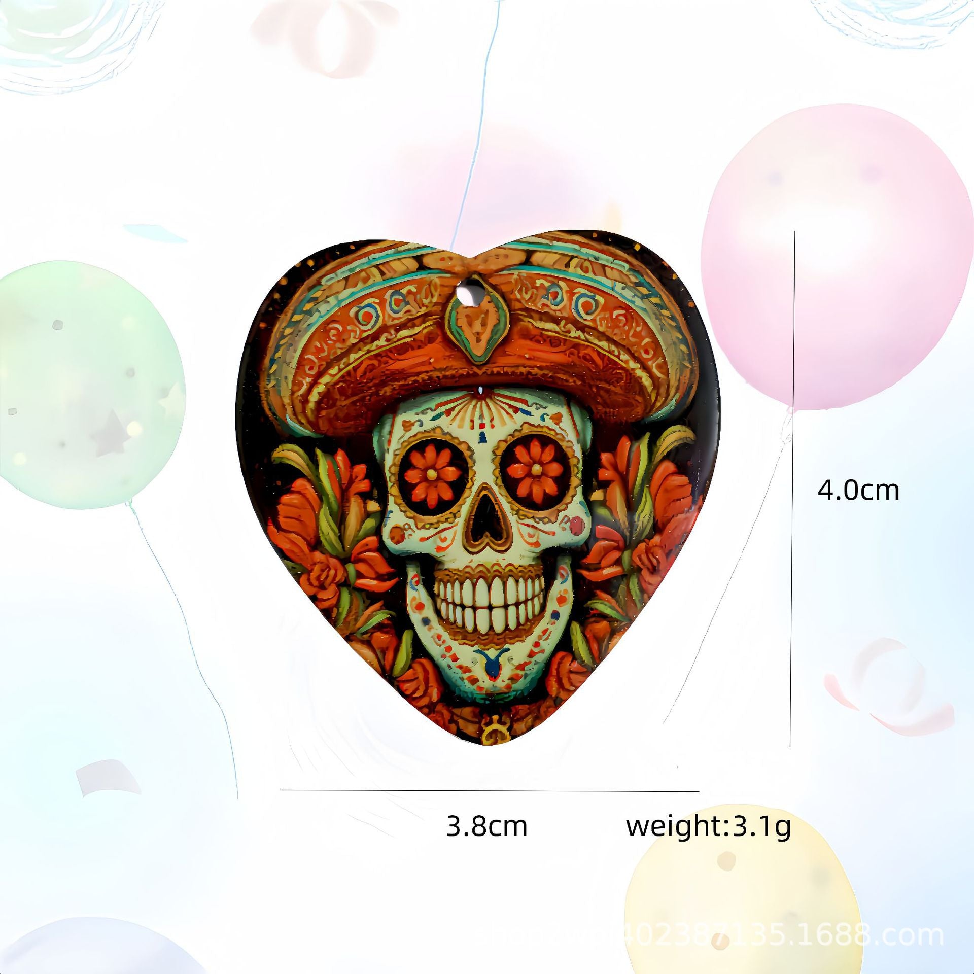 Wholesale 30pcs/pack Acrylic Flatback Skull Accessories DIY Pendant Crafts